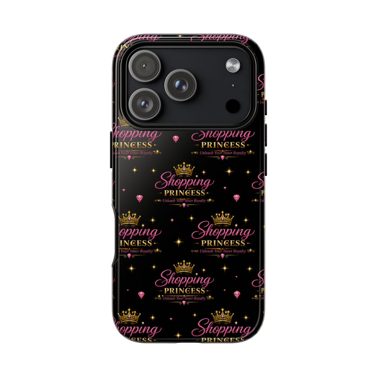 Shopping Princess Tough Phone Case — Glitter Crown Design