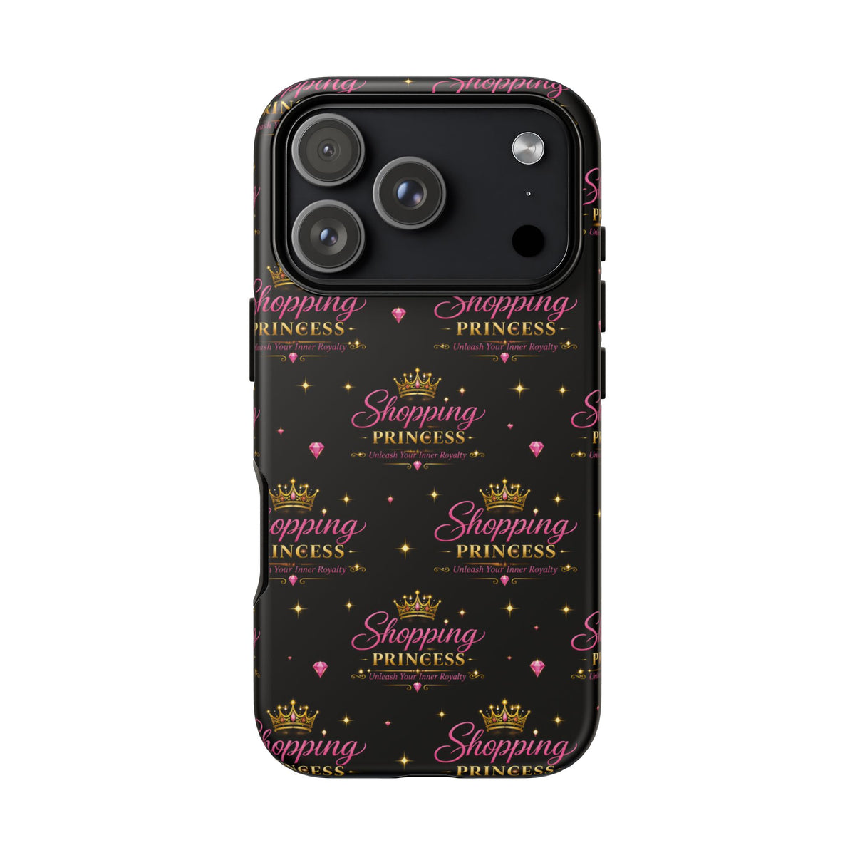 Shopping Princess Tough Phone Case — Glitter Crown Design