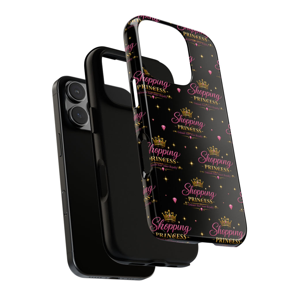 Shopping Princess Tough Phone Case — Glitter Crown Design