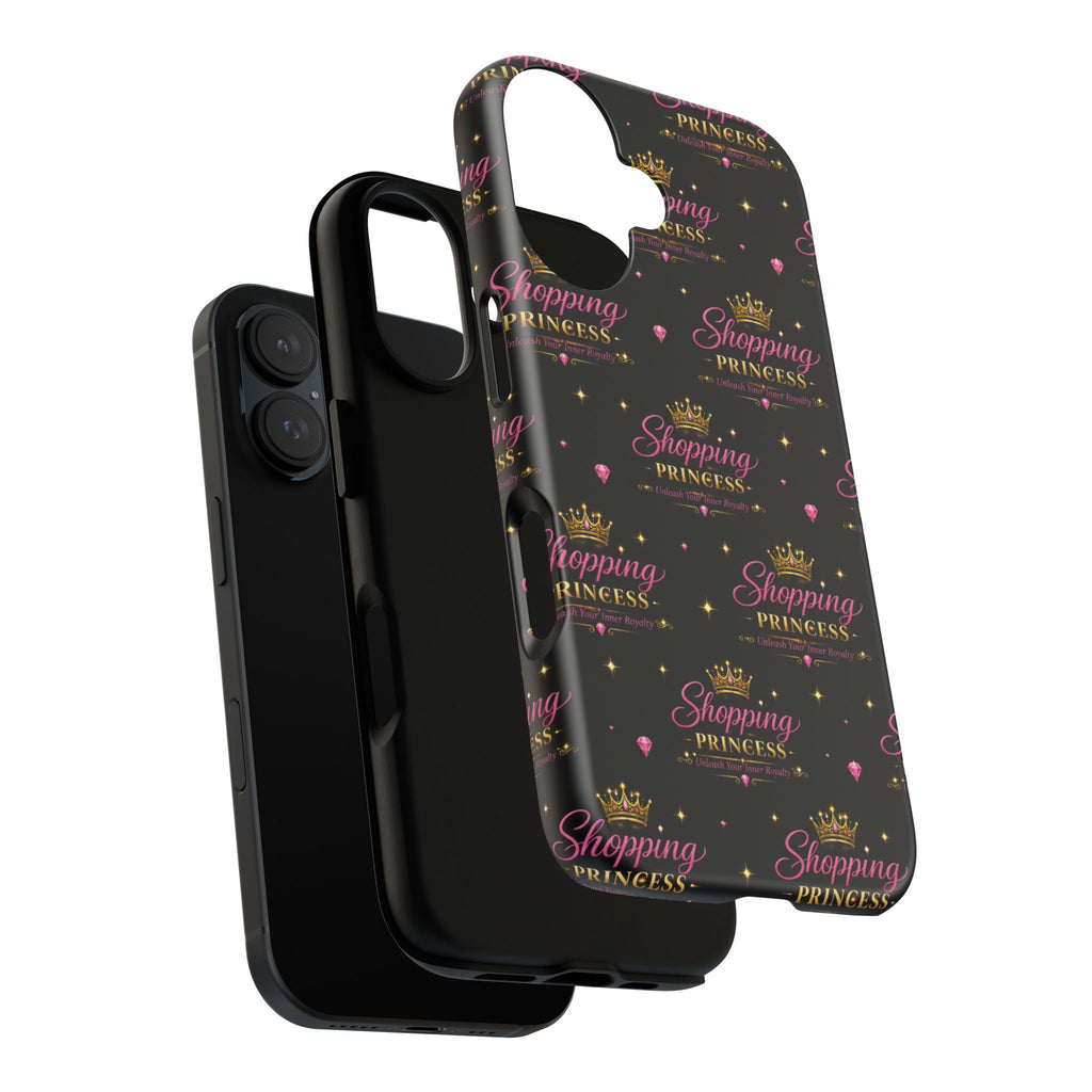 Shopping Princess Tough Phone Case — Glitter Crown Design