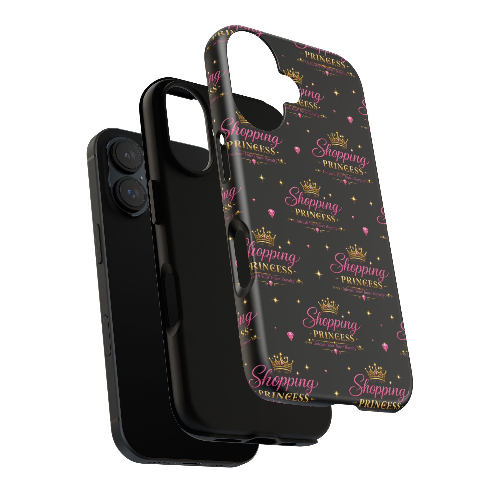 Shopping Princess Tough Phone Case — Glitter Crown Design