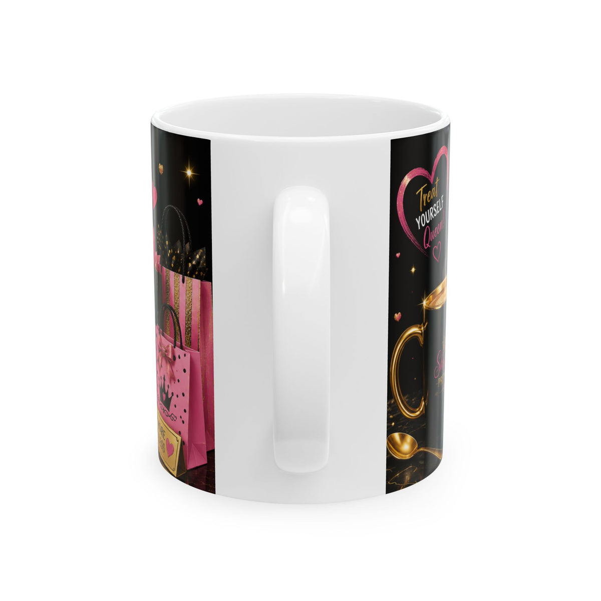 Shopping Princess Ceramic Mug — "Caffeine First, Shopping Decisions Later"