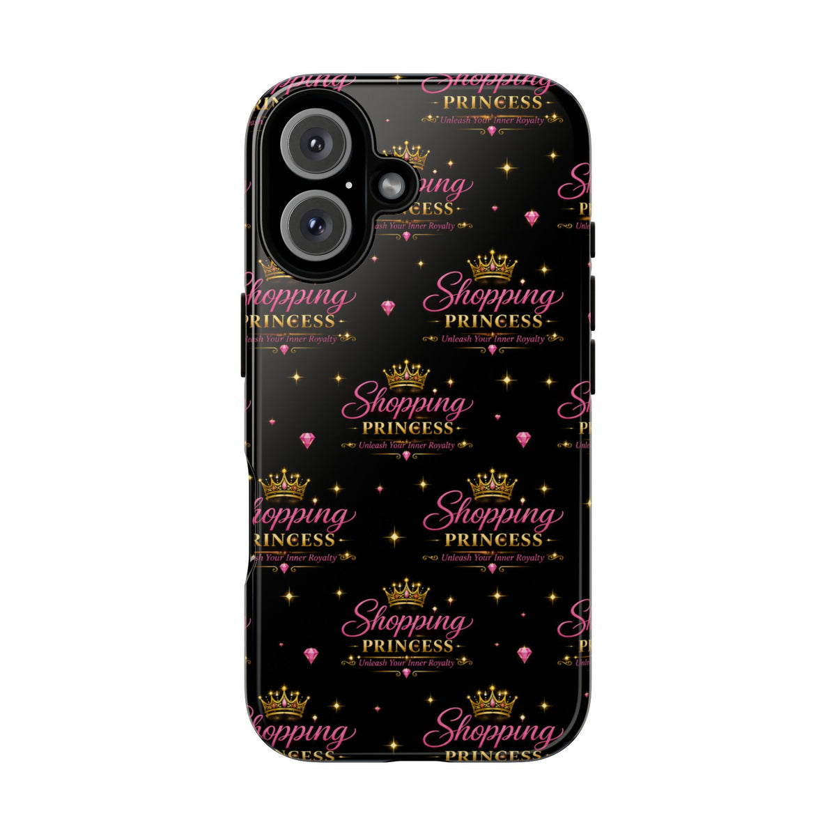 Shopping Princess Tough Phone Case — Glitter Crown Design