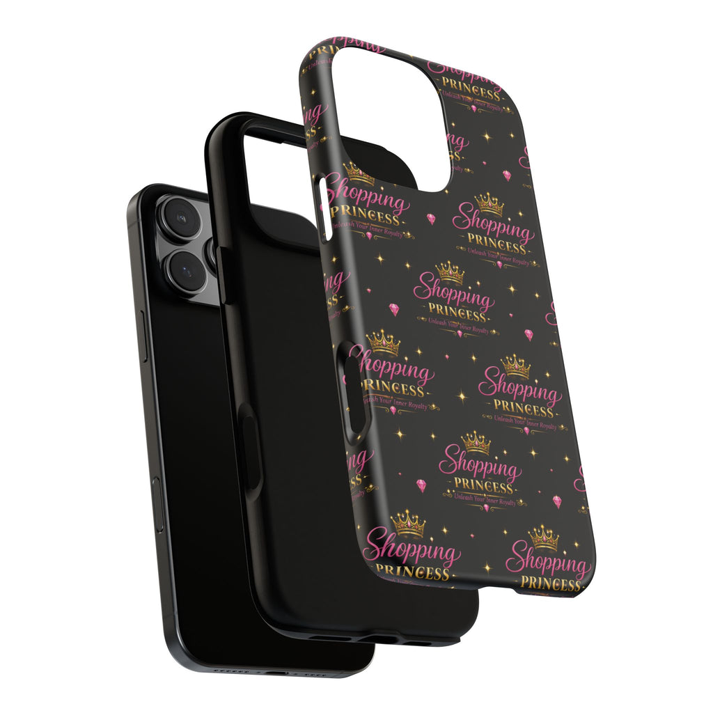 Shopping Princess Tough Phone Case — Glitter Crown Design