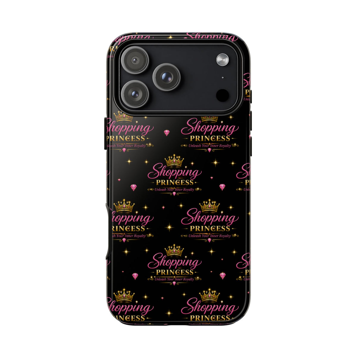 Shopping Princess Tough Phone Case — Glitter Crown Design