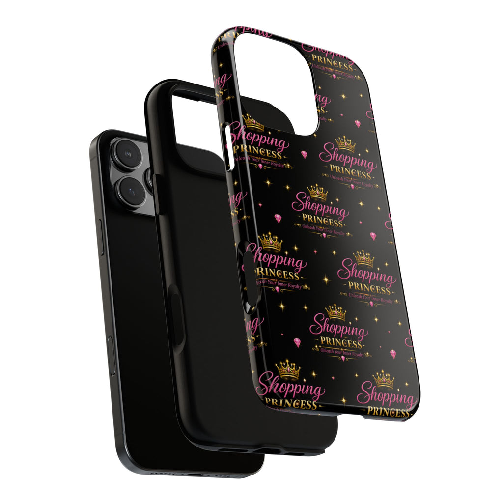 Shopping Princess Tough Phone Case — Glitter Crown Design
