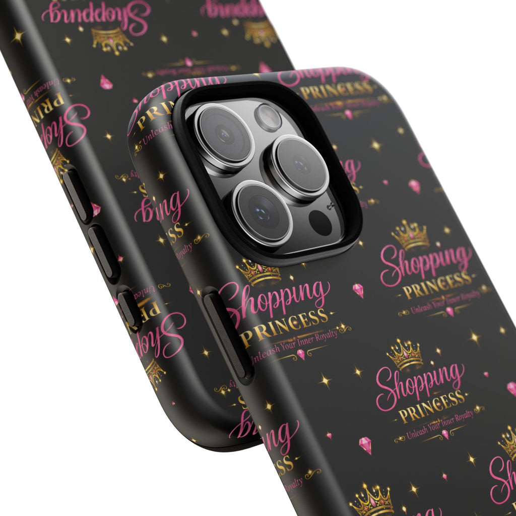 Shopping Princess Tough Phone Case — Glitter Crown Design