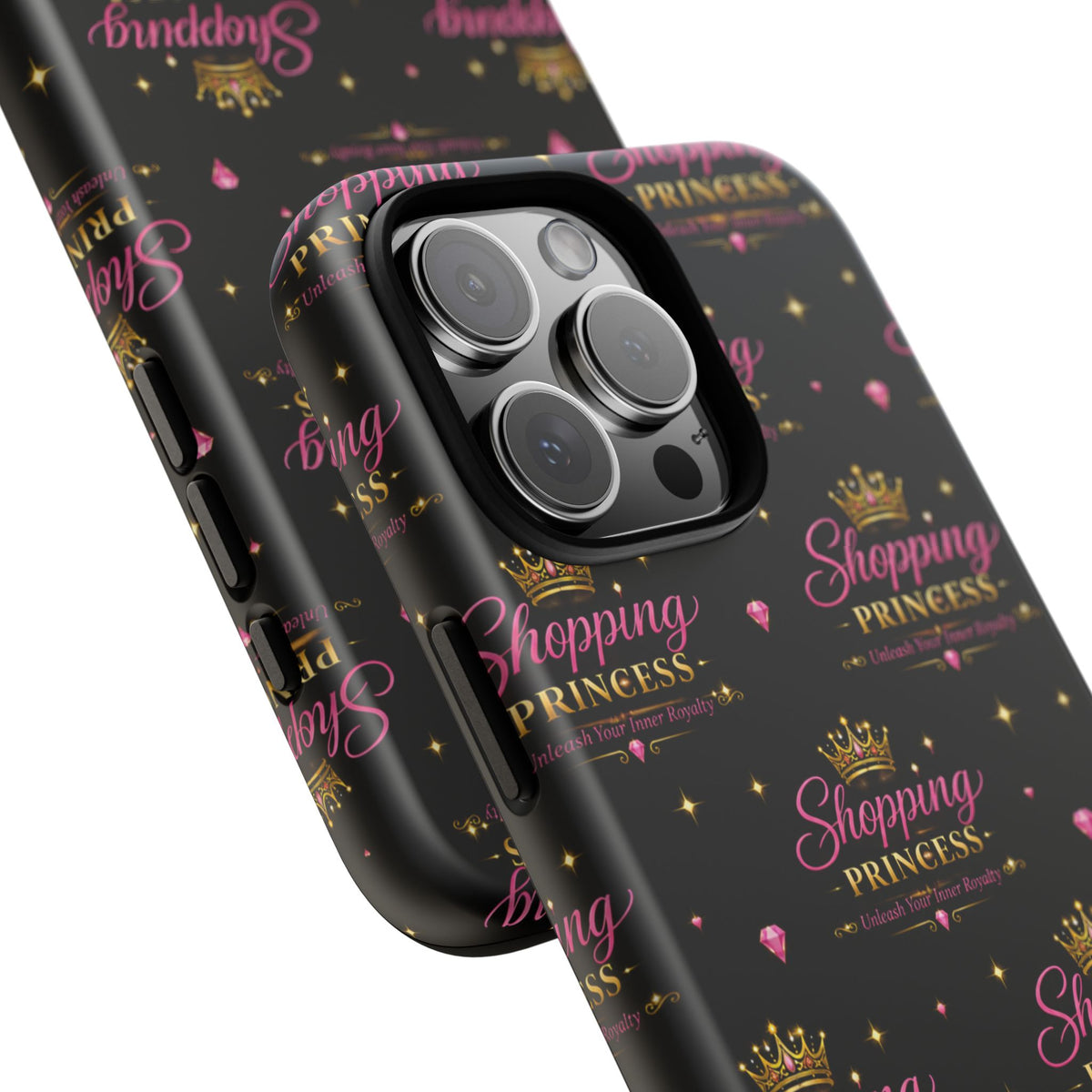 Shopping Princess Tough Phone Case — Glitter Crown Design
