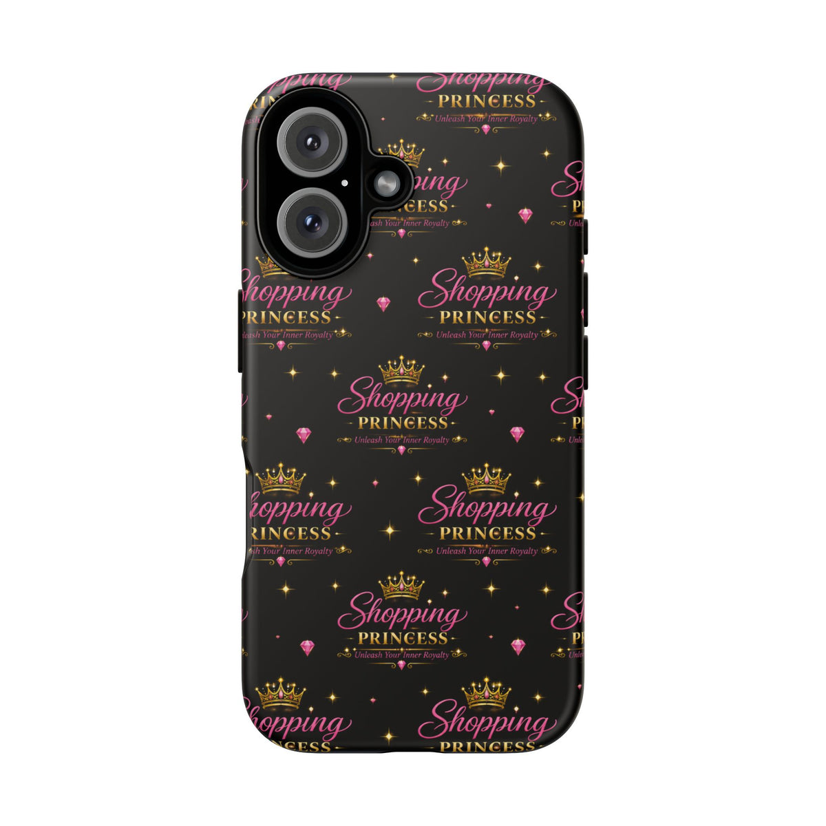 Shopping Princess Tough Phone Case — Glitter Crown Design