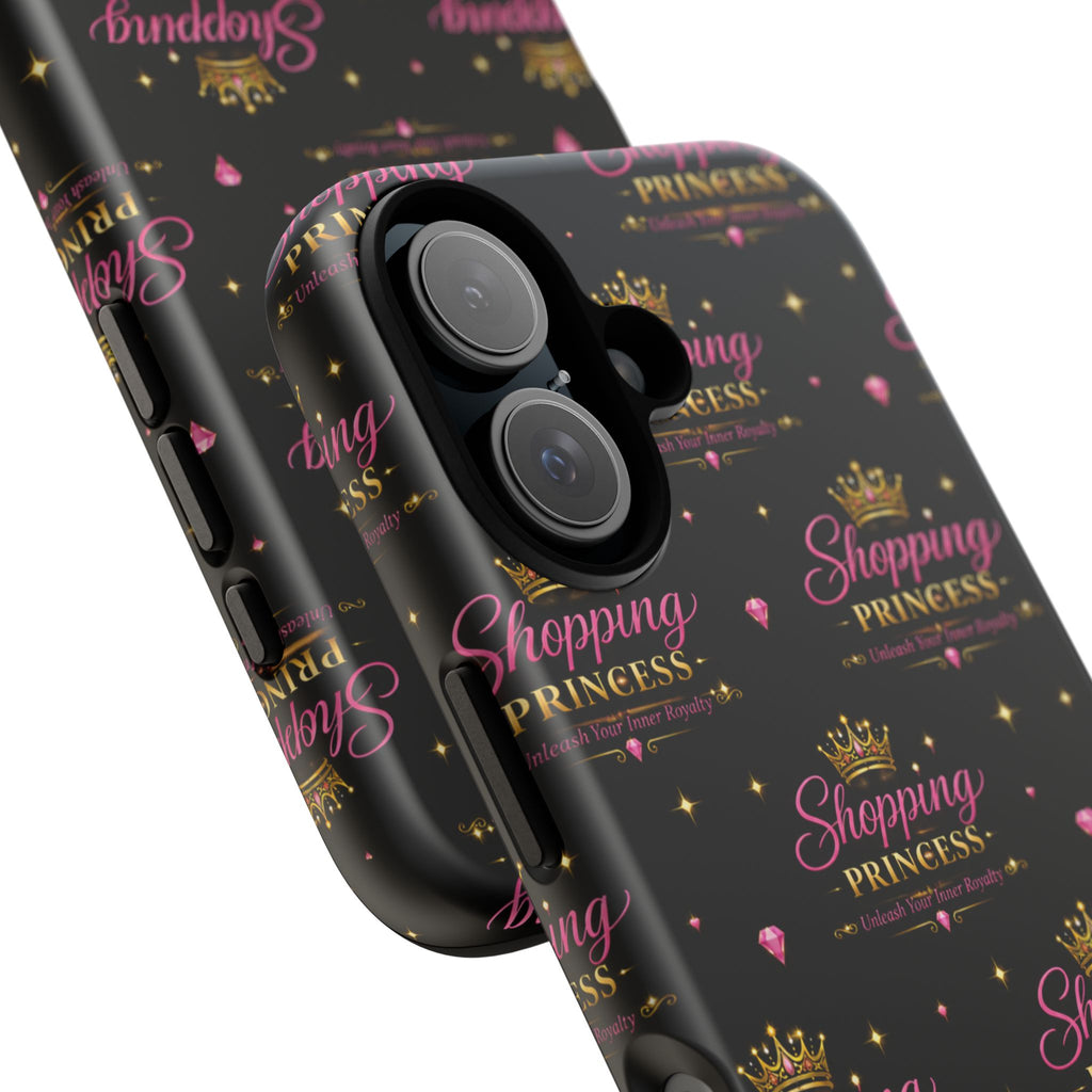 Shopping Princess Tough Phone Case — Glitter Crown Design