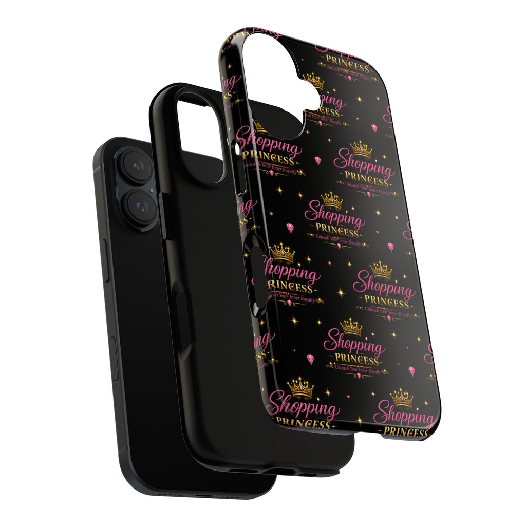 Shopping Princess Tough Phone Case — Glitter Crown Design