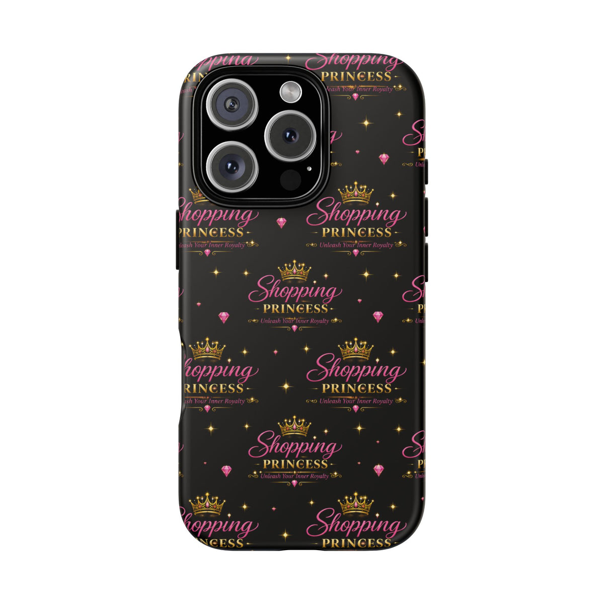 Shopping Princess Tough Phone Case — Glitter Crown Design