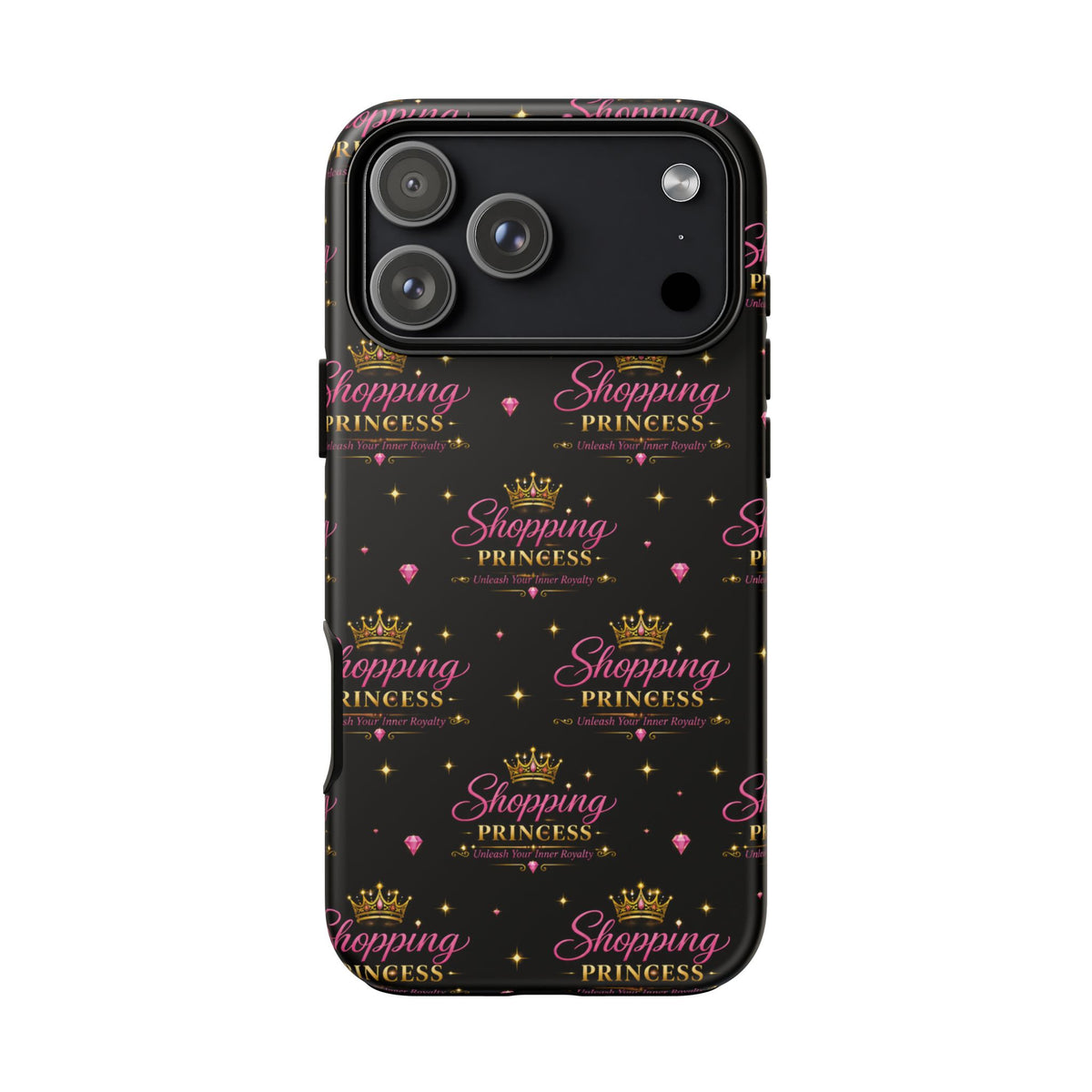 Shopping Princess Tough Phone Case — Glitter Crown Design