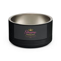 Royal Pup Stainless Steel Pet Bowl — 18oz 'Wednesday' & 'Shopping Princess' Crown Designs