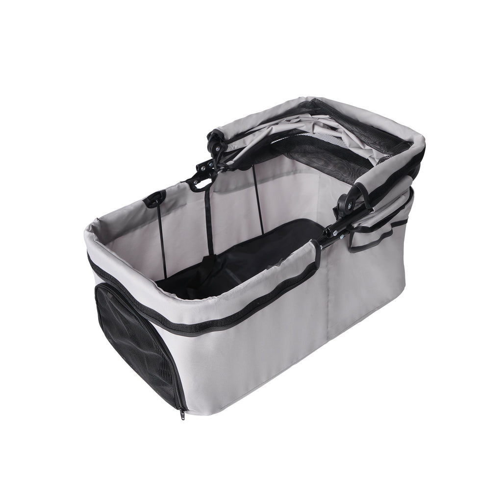 4-Wheel Foldable Pet Stroller for Dogs and Cats