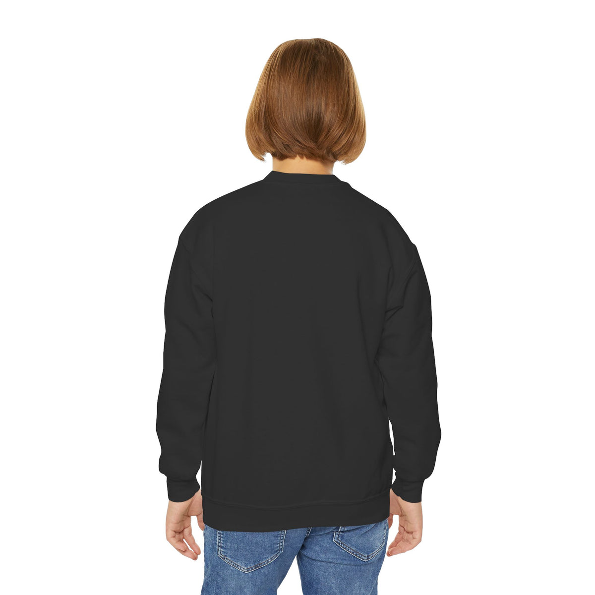 Youth Crewneck Sweatshirt — "Shopping Princess" Halloween Graphic