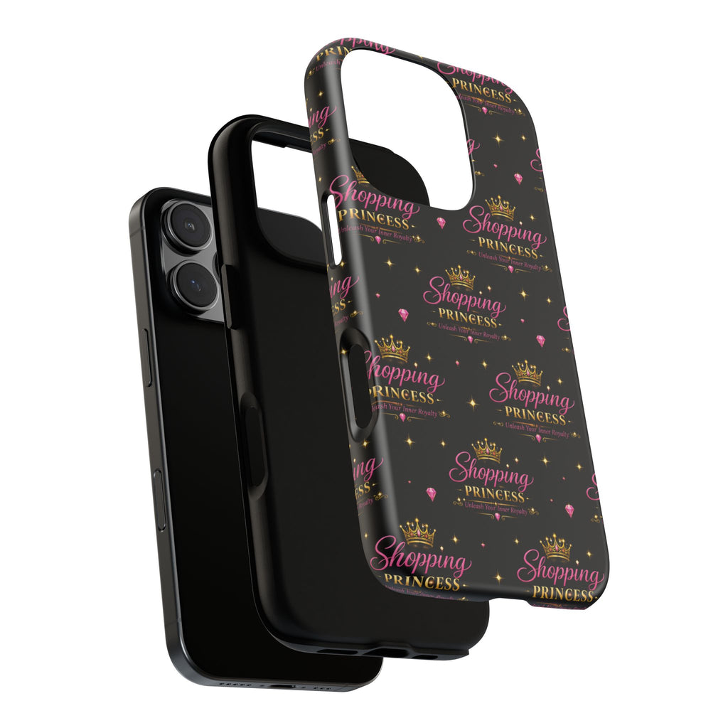 Shopping Princess Tough Phone Case — Glitter Crown Design