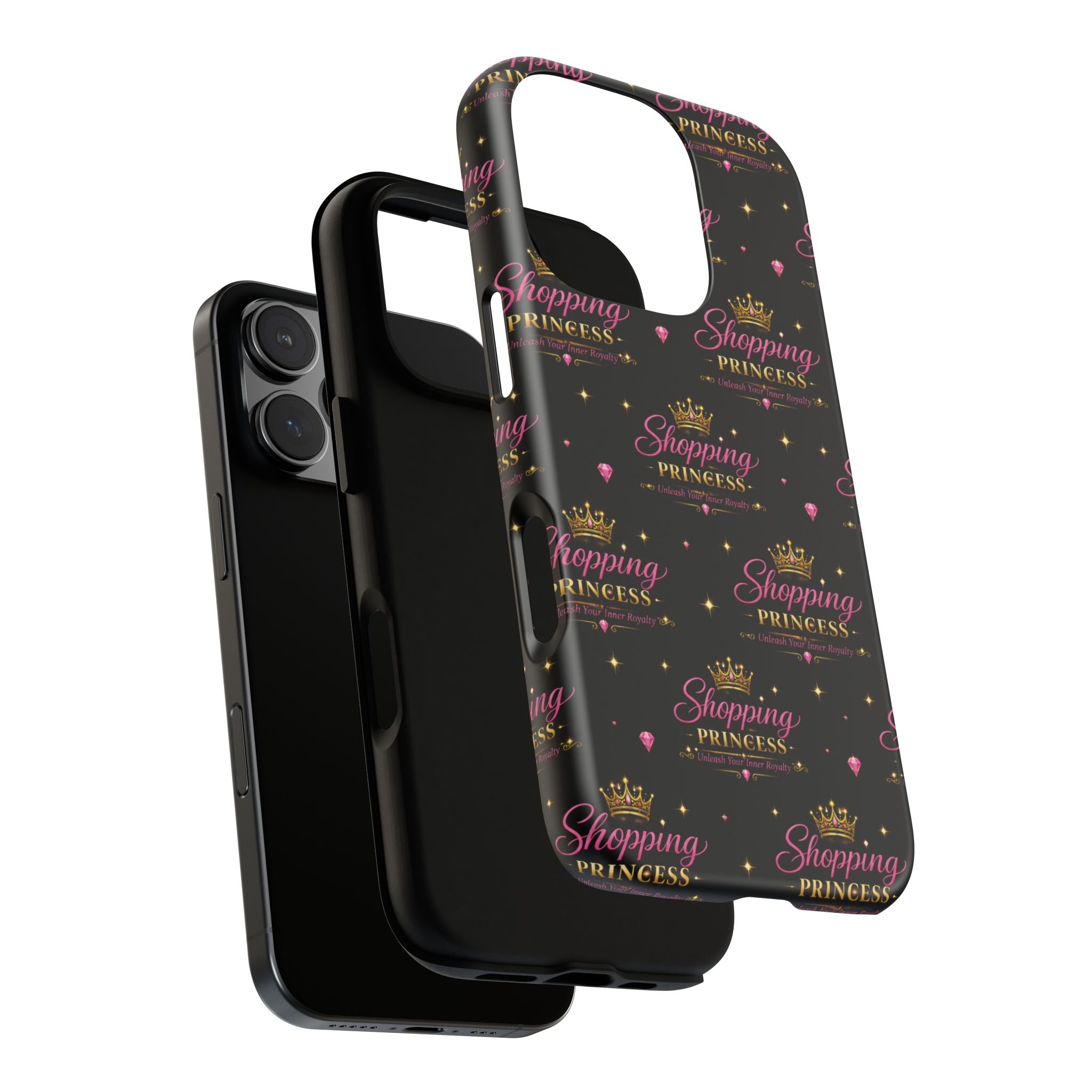 Shopping Princess Tough Phone Case — Glitter Crown Design