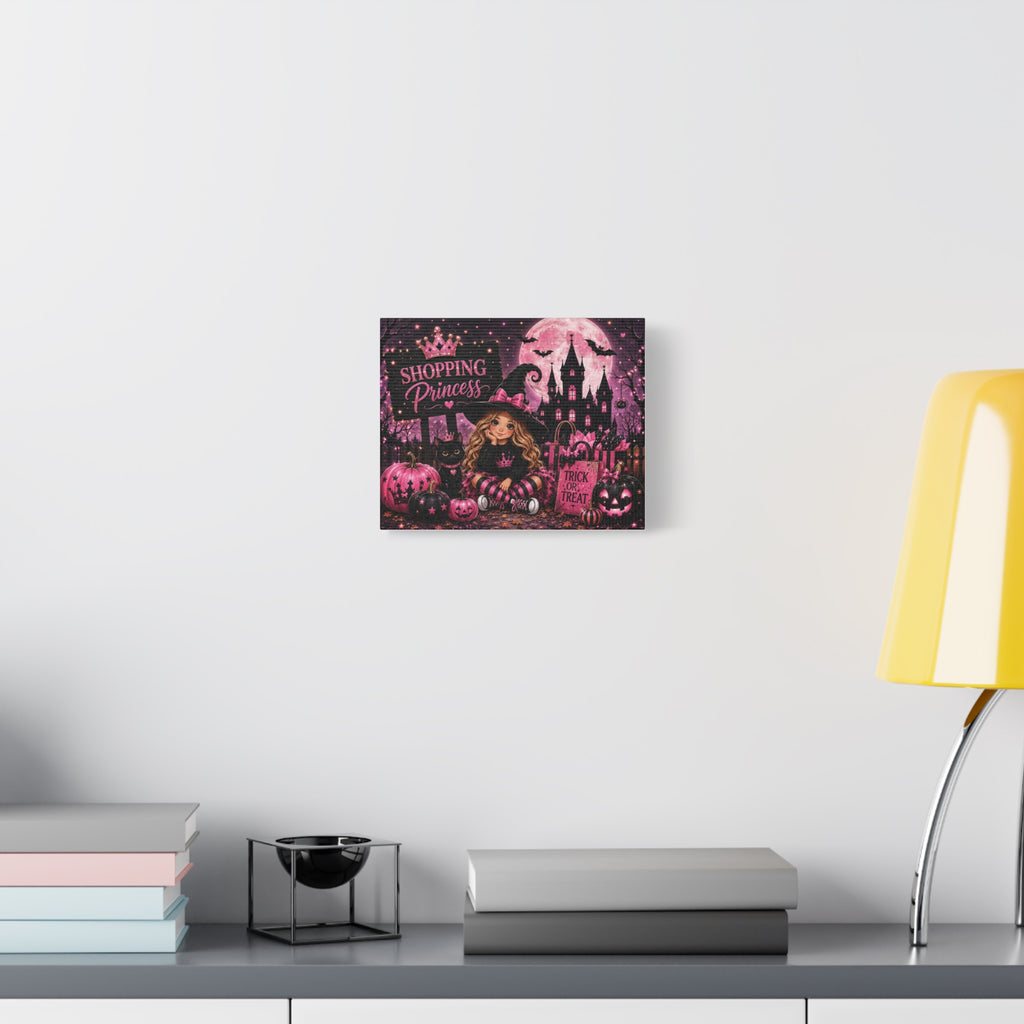 Halloween 'Shopping Princess' Canvas Wall Art