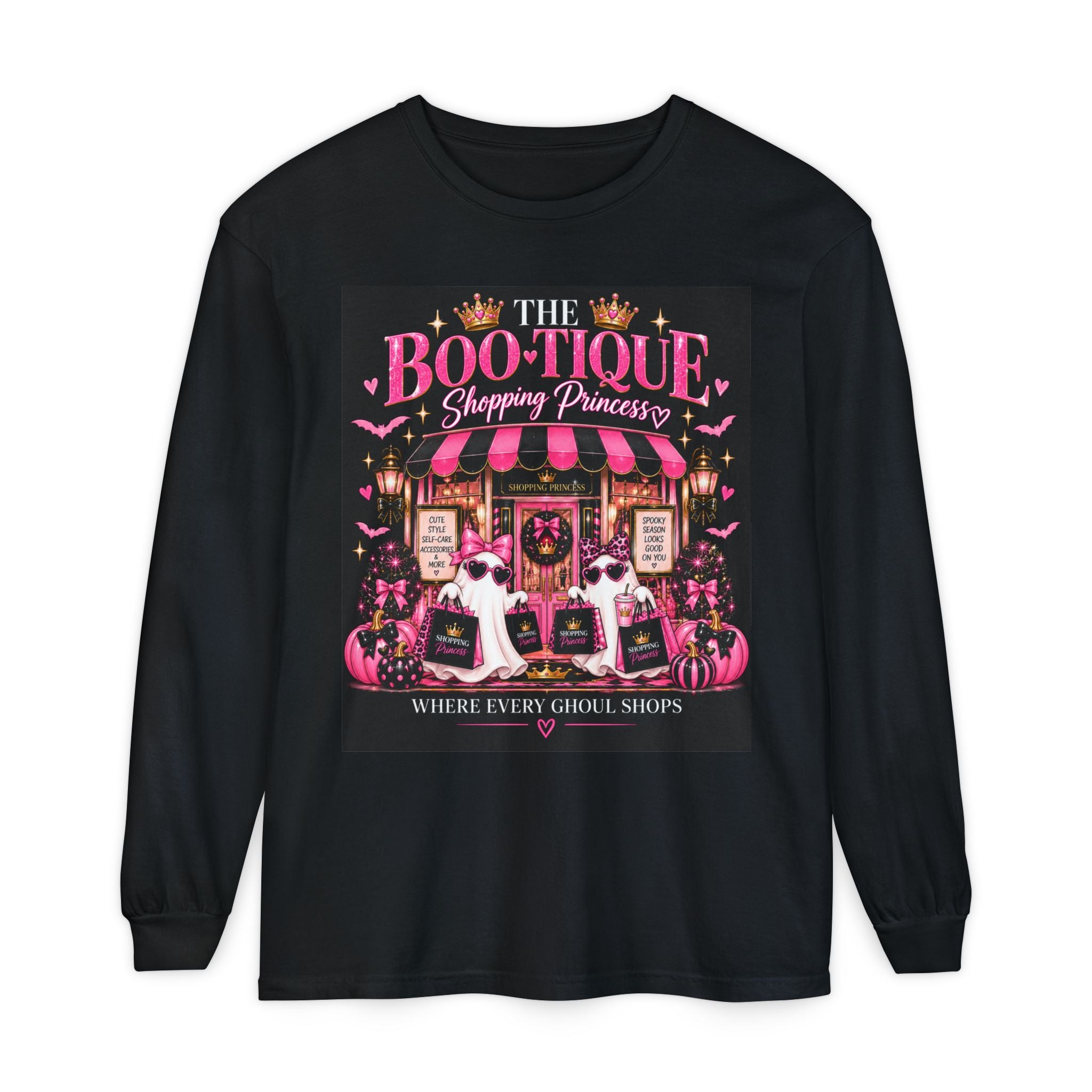 The Boo-tique Shopping Princess Long Sleeve Tee
