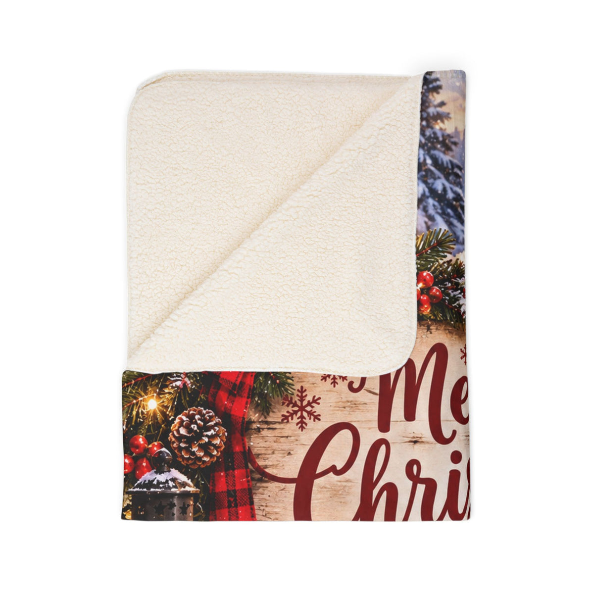 Personalized Merry Christmas Fleece Blanket