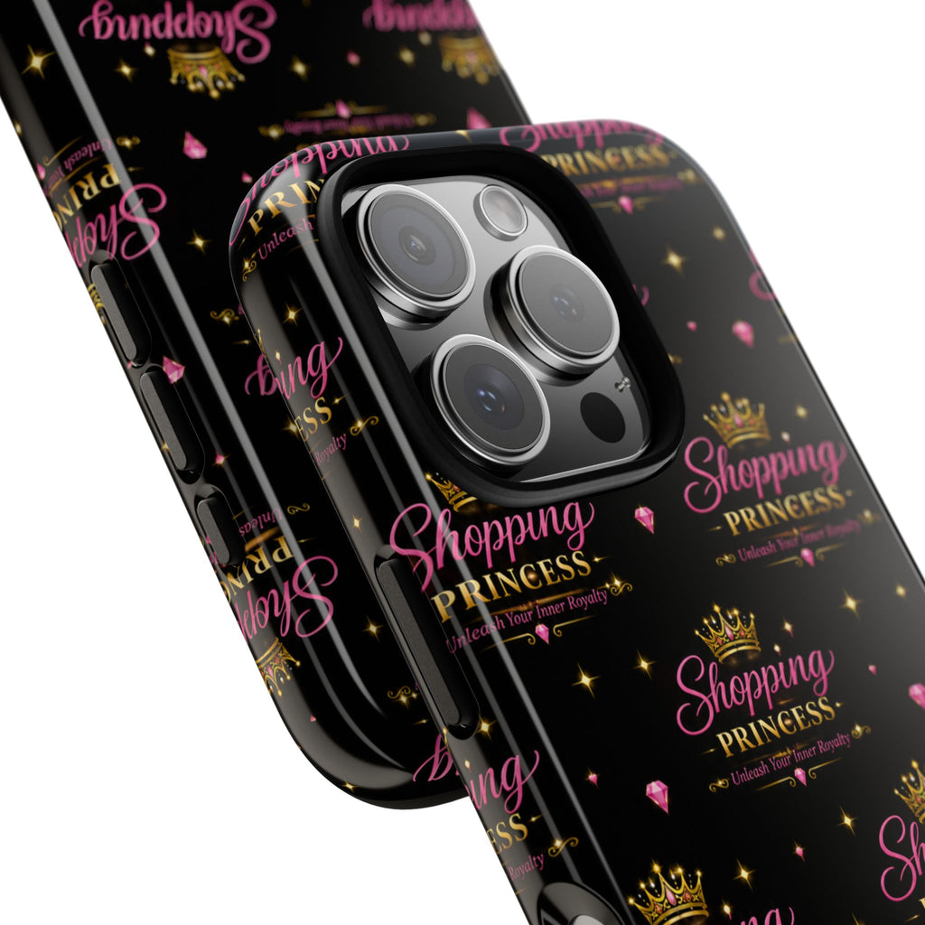 Shopping Princess Tough Phone Case — Glitter Crown Design