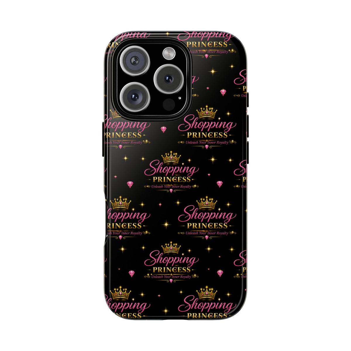 Shopping Princess Tough Phone Case — Glitter Crown Design