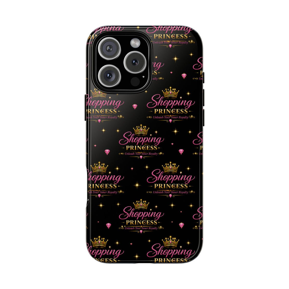 Shopping Princess Tough Phone Case — Glitter Crown Design