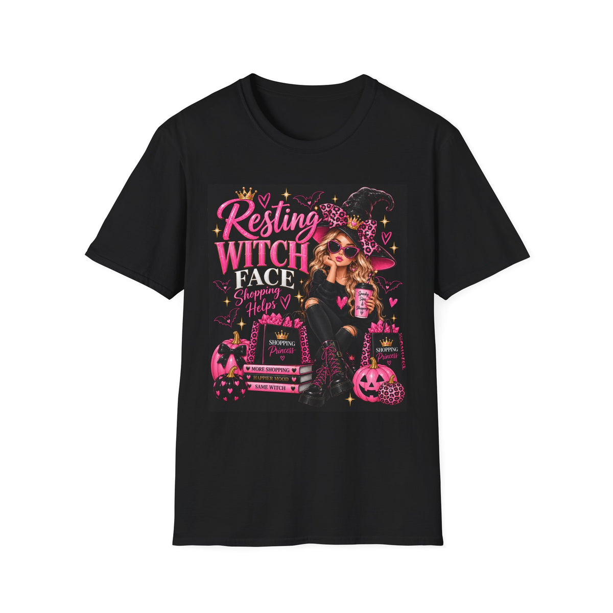Resting Witch Face T-Shirt – Funny Halloween Witch Graphic Tee