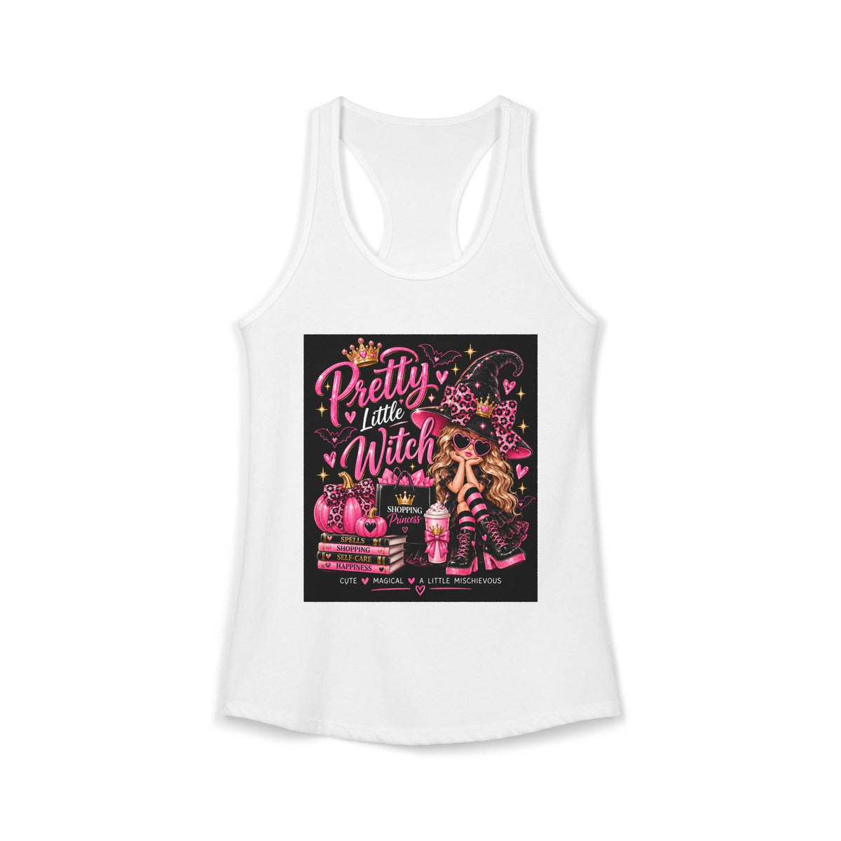 Shopping Princess Halloween Racerback Tank