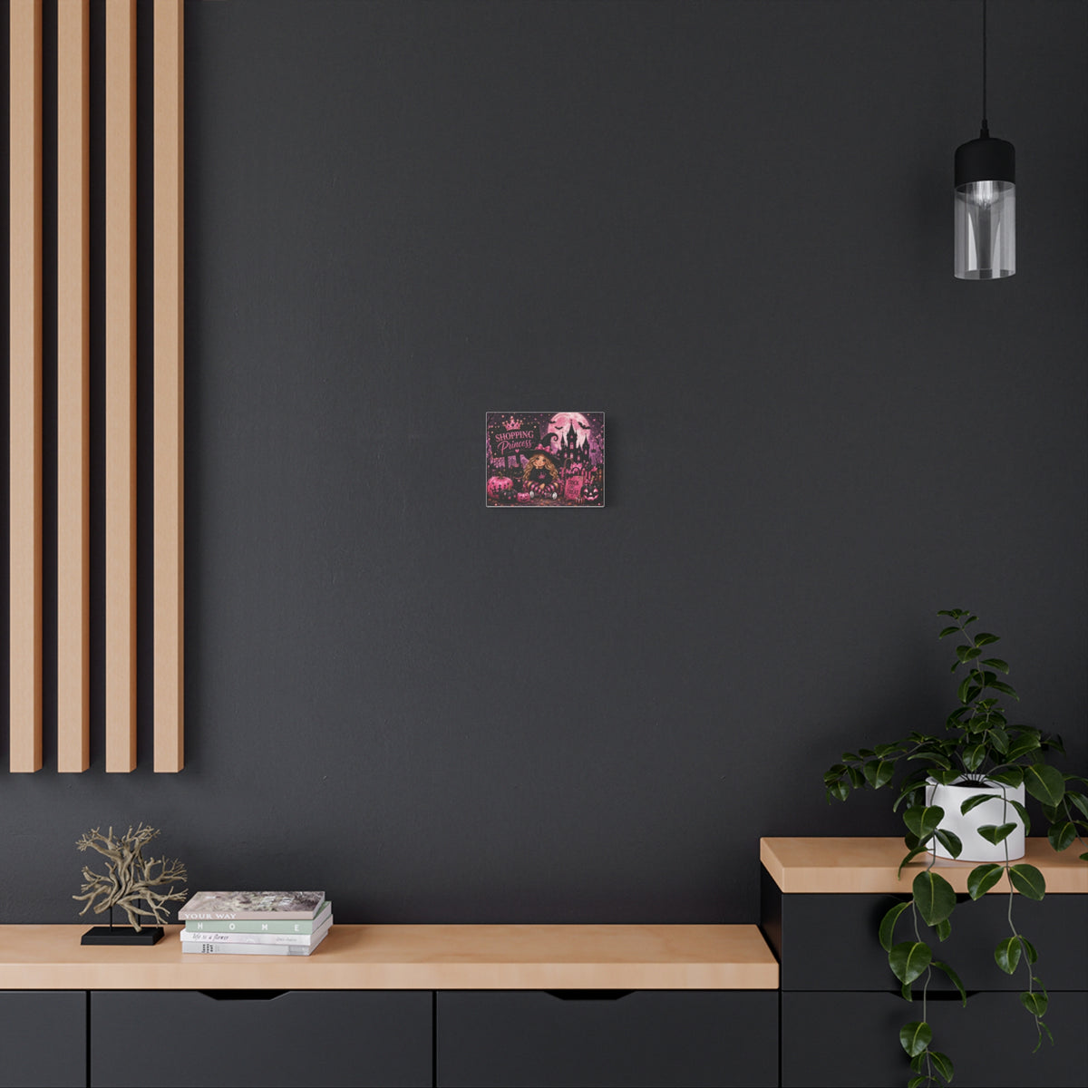 Halloween 'Shopping Princess' Canvas Wall Art