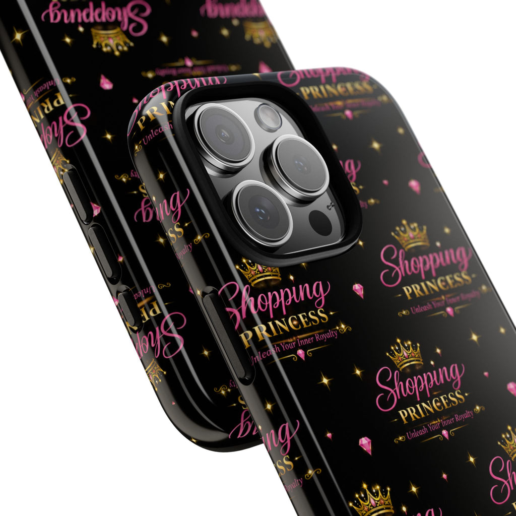Shopping Princess Tough Phone Case — Glitter Crown Design
