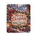 Personalized Merry Christmas Fleece Blanket