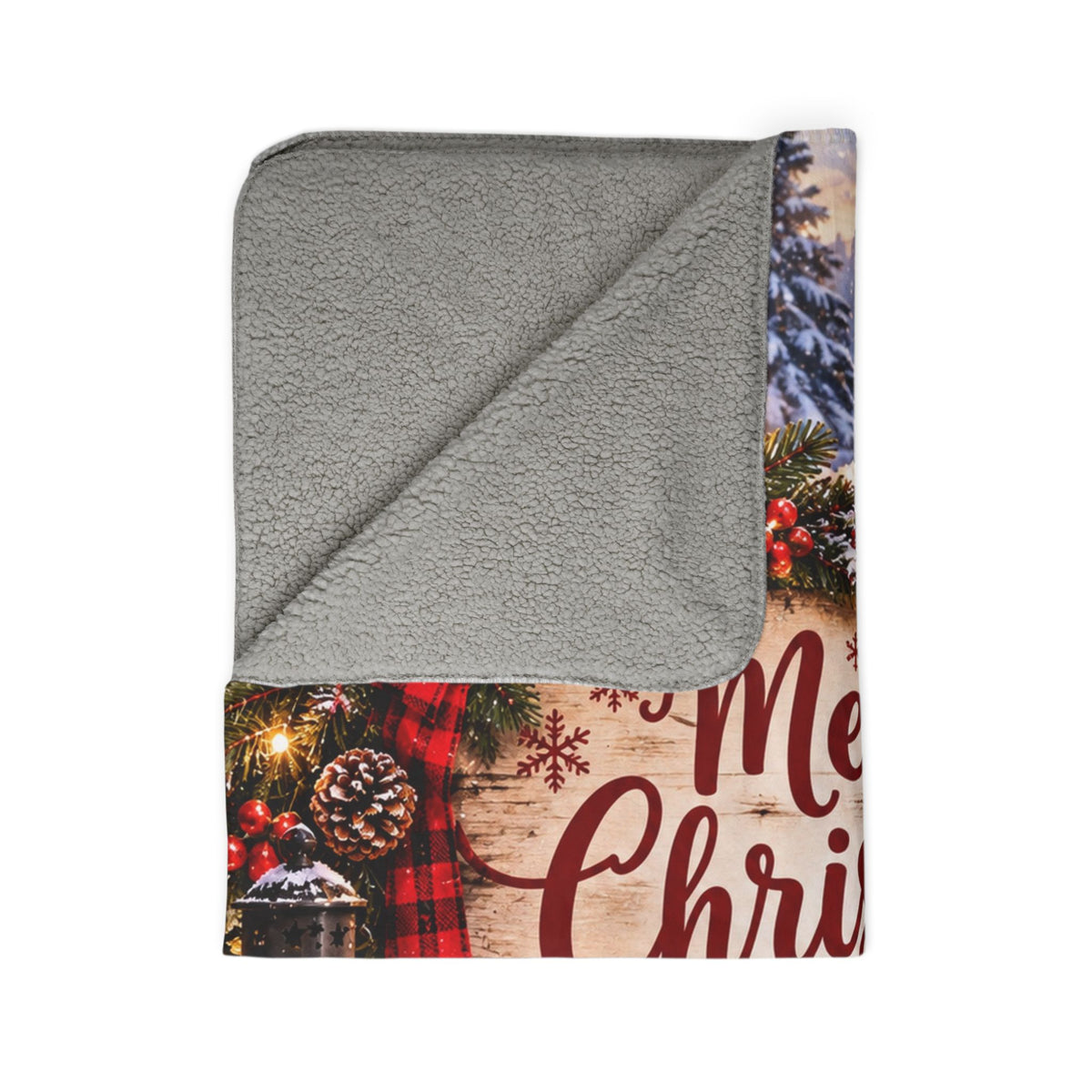 Personalized Merry Christmas Fleece Blanket