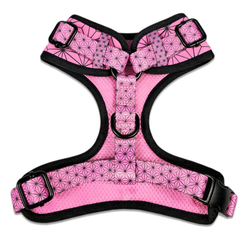 Asanoha Japanese Pattern Adjustable Dog Harness