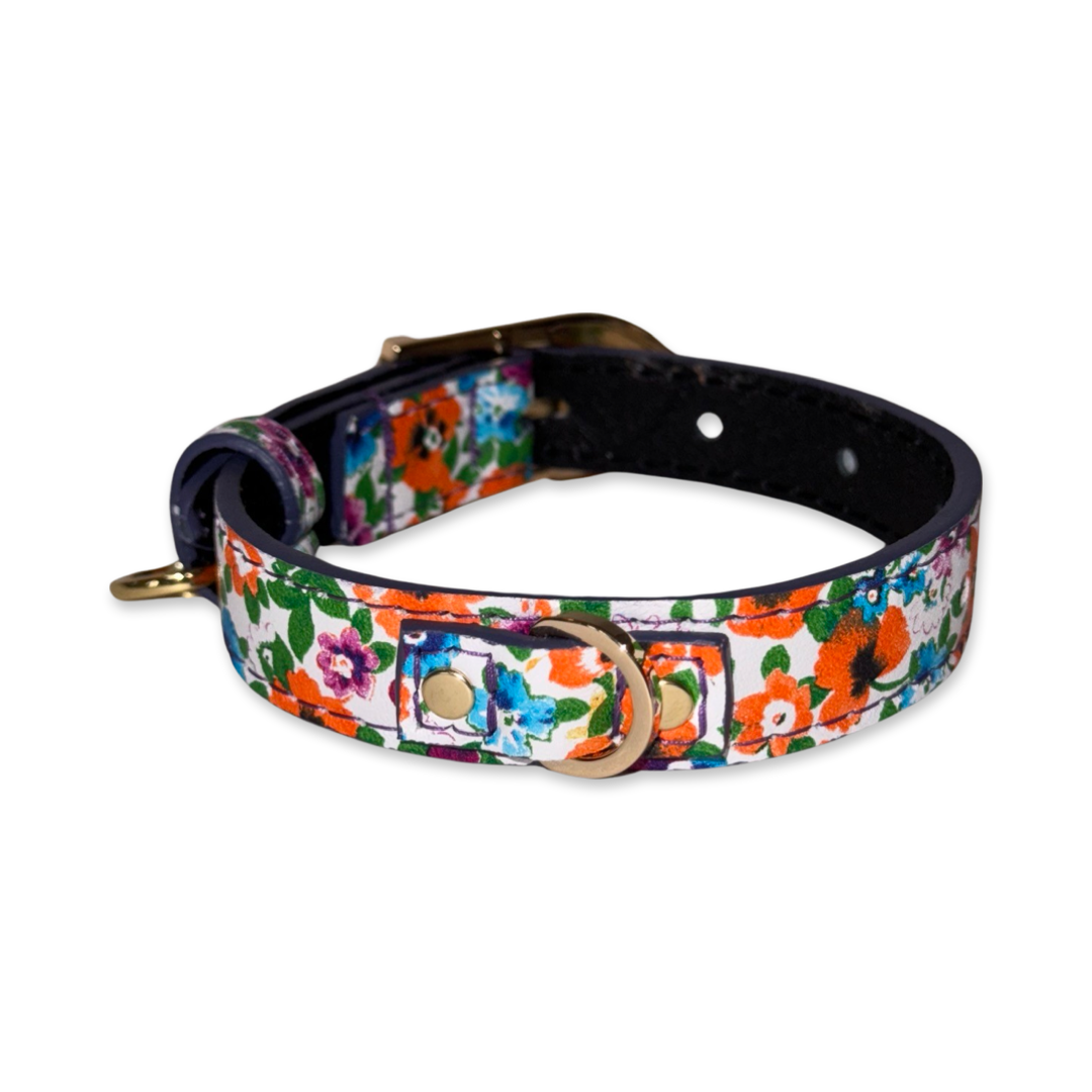 Poppy & Pansy Italian Leather XS Collar