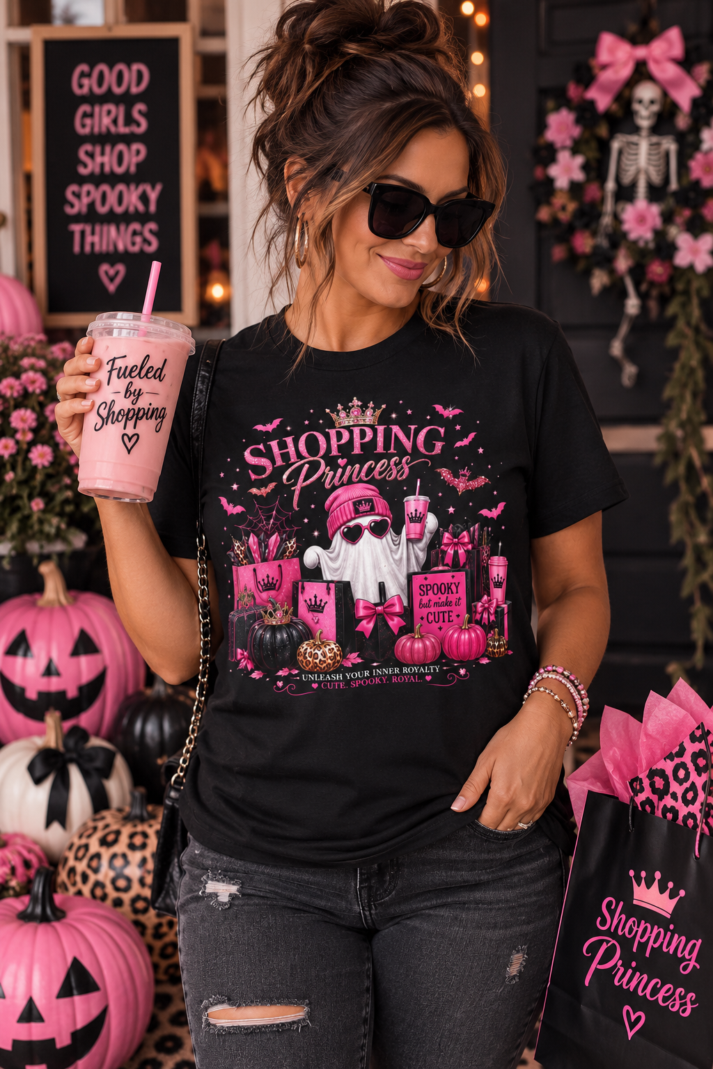 Shopping Princess T-Shirt — Halloween