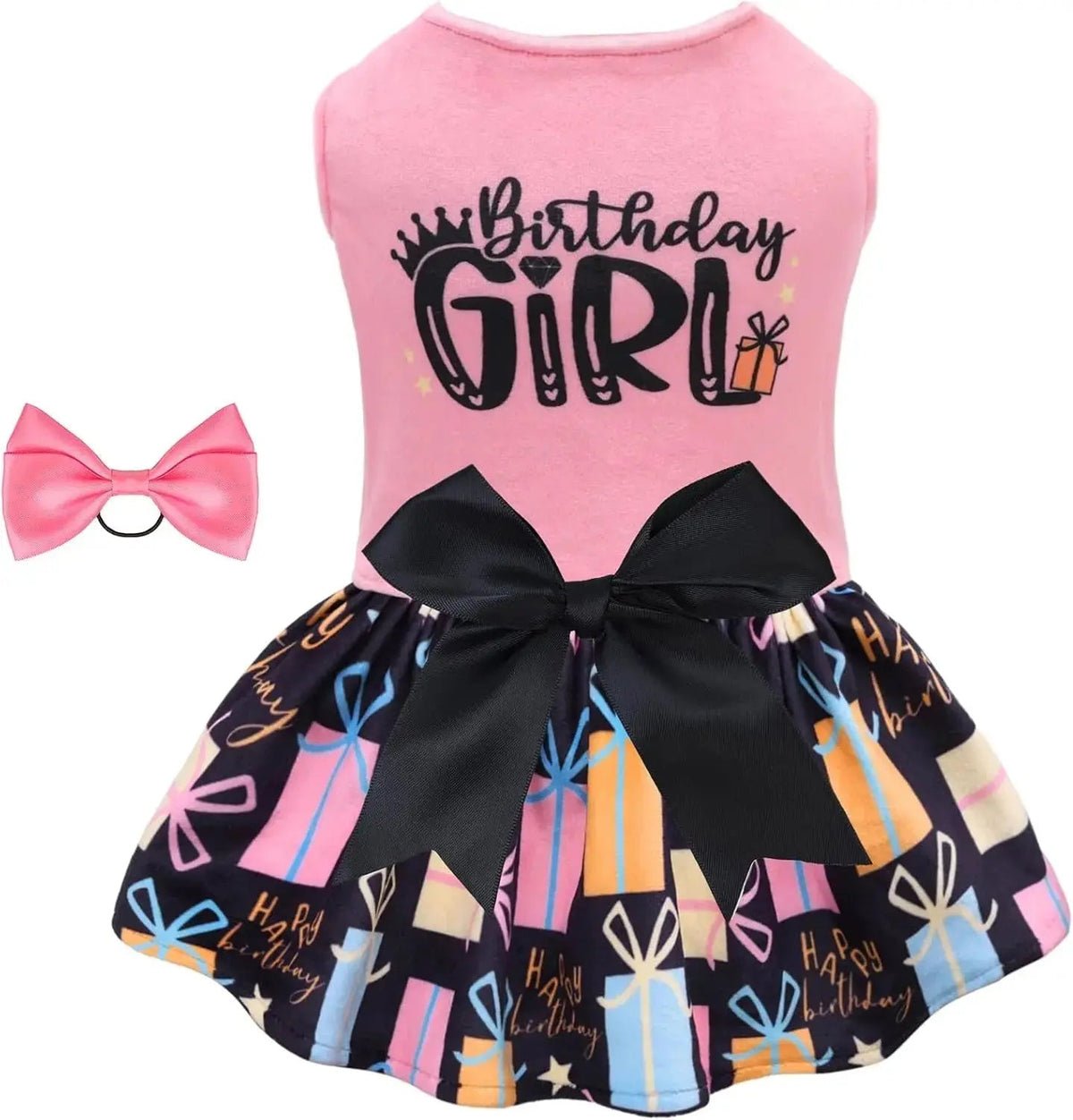 Velvet Dog Birthday and Holiday Dress  For Small Dogs Puppy Holiday Skirt XXS–L